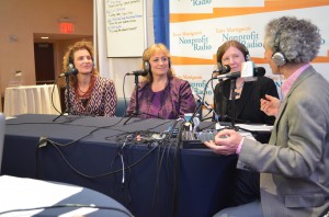 Interviewing (L to R): Allison Chernow,Terry Billie & Holly Bellows at Fundraising Day New York 2013