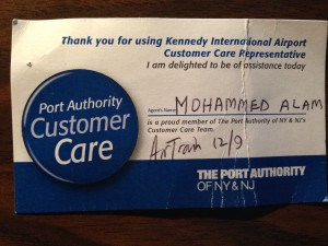 Port Authority Customer Care rep badge Dec 16 blog post